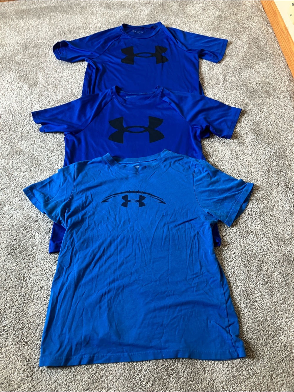 Under Armour Boys' Royal Blue Performance Logo Tee Trio